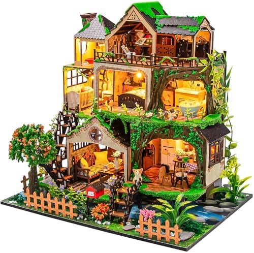 Spilay DIY Miniature House Kit for Adults, Miniature Dollhouse Kit by SpilayDIYDollhouseMiniature