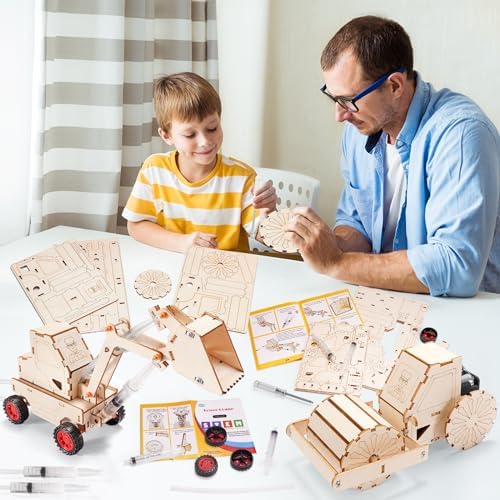 STEM Wood Building Crafts Kits for Kids Ages 8-10 8-12, Boys STEM Toys 8-13 - Image 4
