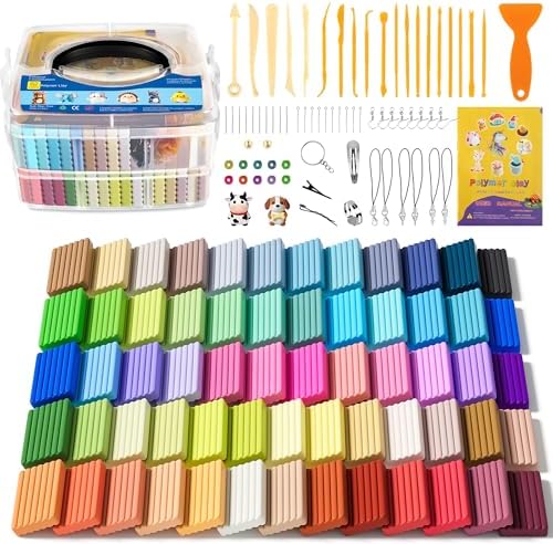 Aestd-ST Polymer Clay 62 Colors, Oven Bake Modeling Clay for Kids & Artists by Aestd-STqualityclay