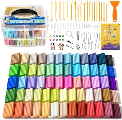 Aestd-ST Polymer Clay 62 Colors, Oven Bake Modeling Clay for Kids & Artists by Aestd-STqualityclay