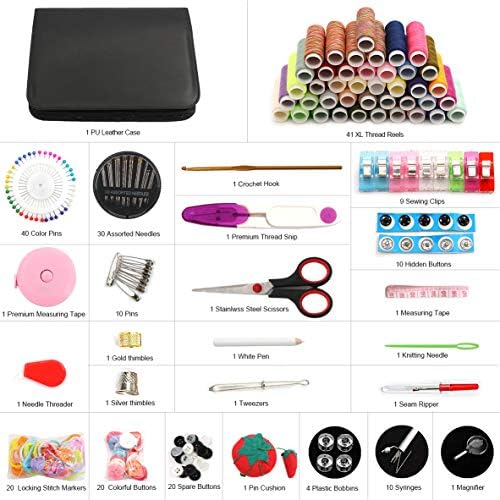 BiaoGan Extra Large Sewing Kits, 229 PCS Premium Sewing Supplies with 41 XL Thread Spools for DIY, Travelers, Adults, Beginners, Campers and Home, Sewing Machine Kits, Professional Sewing Accessories - Image 2