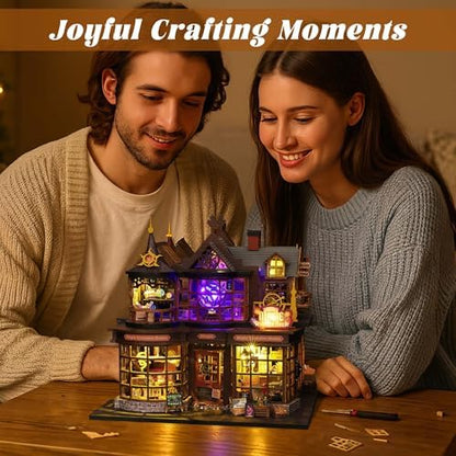 Flever Dollhouse Miniature DIY House Kit Creative Room with Furniture for Romantic Artwork Gift (Magic Treasure House) - Image 3