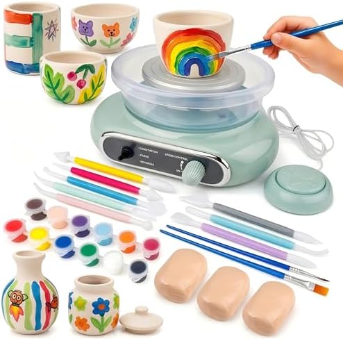 Jasthorine Pottery Wheel for Kids, Arts and Crafts Toy Kit, Ages 6-12 by Unknown