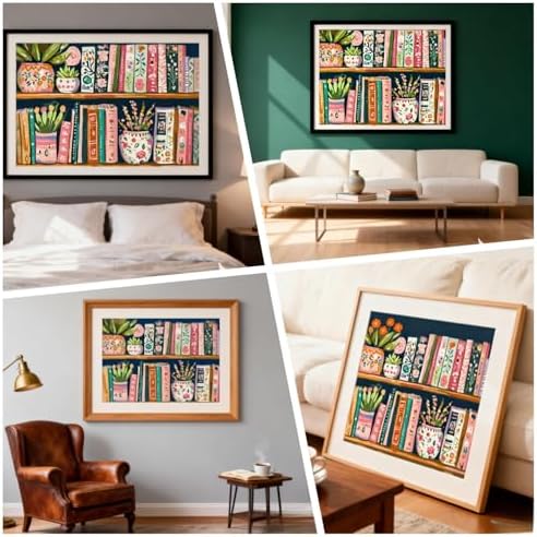 Book Flower Paint by Numbers Kit On Canvas for Adults Beginners 12x16In - Image 2