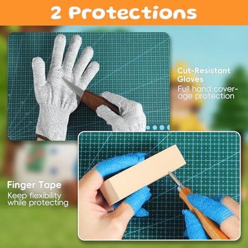 Housolution Wood Carving Kit with Carrying Bag, 30PCS Wood Carving Tools - Image 6
