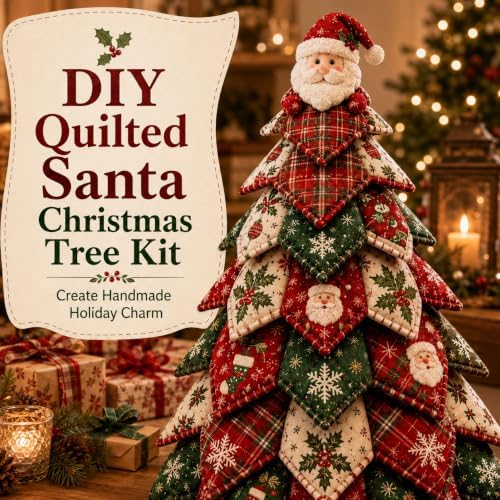 2026 New Christmas & Halloween DIY Quilted Fabric Tree Kit, 3D Layered Sewing Craft Set for Beginners, Christmas Tree Quilt Kit, Handmade Tabletop Holiday Decor, Gift for Craft Lover - Image 2