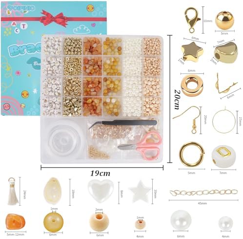 Jewelry Making Supplies Kit, Bracelet Making Kit, Natural Stone Beads - Image 3