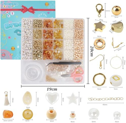 Jewelry Making Supplies Kit, Bracelet Making Kit, Natural Stone Beads - Image 3