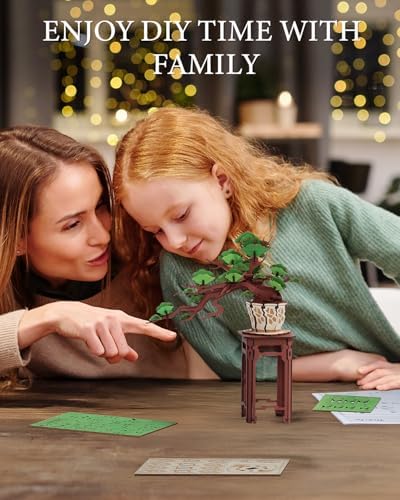 3D Wooden Puzzle for Adults - Evergreen Pine Bonsai, DIY Wood Model Kit, Creative Craft Kit, Unique Gift and Home Decor for Nature Lovers (115PCS) - Image 4