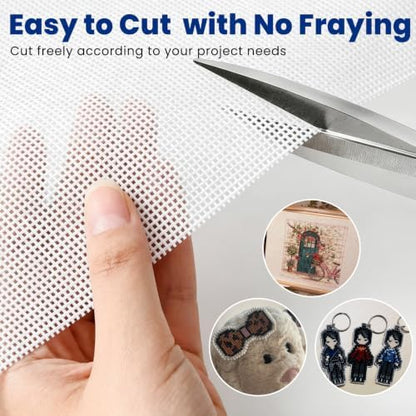 13 Mesh Needlepoint Canvas Kit, 4 PCS 20" X 14" No Flods Blank Canvas - Image 4