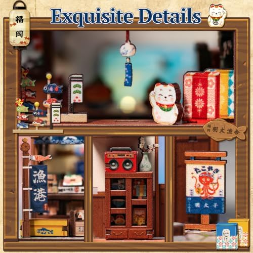 CUTEBEE 3D Wooden Puzzle Miniature House Kit for Adults, DIY Craft Gift - Image 5