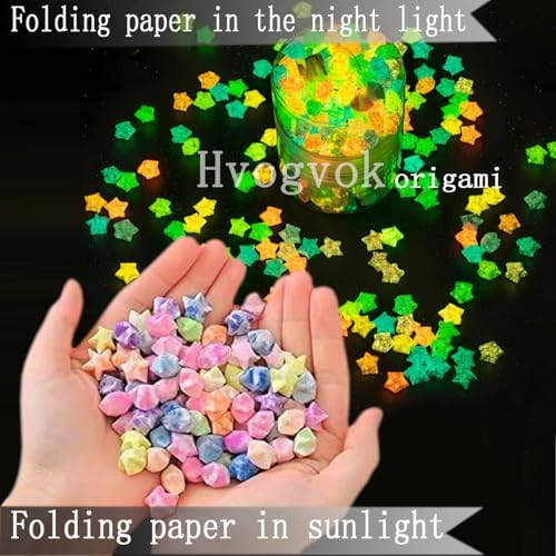 Luminous Origami, Colorful Decorative Star Paper Strips, DIY Origami (Star Origami /540 Sheets) - Image 2