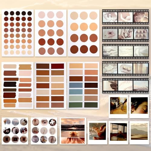 114 Pcs Aesthetic Scrapbook Kit DIY Junk Journaling Supplies, Vintage Style - Image 4