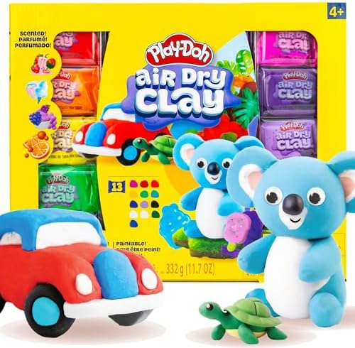 Play-Doh Air Dry Clay Variety Pack, Scented Air Dry Clay for Kids, Modeling Clay for Kids, Arts & Crafts Gift, Craft Supplies, Molding & Sculpting Clay by Unknown