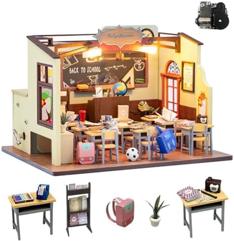 DIY Miniature Dollhouse Kit with Music,Wooden Dollhouse for Adults to Build,Mini House Kit Christmas Birthday Gifts for Adult Friend Love by CHOOYIH