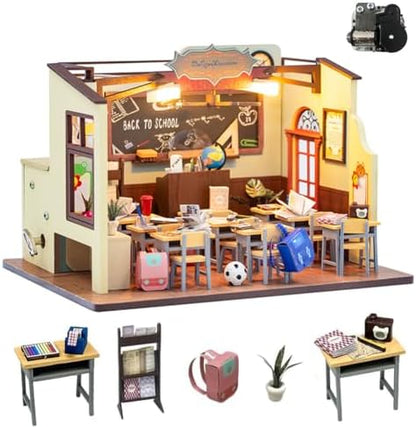 DIY Miniature Dollhouse Kit with Music,Wooden Dollhouse for Adults to Build,Mini House Kit Christmas Birthday Gifts for Adult Friend Love by CHOOYIH