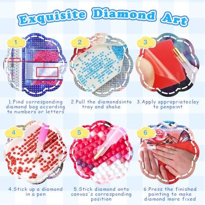DOTSOPS 6 Pack Beach Diamond Painting Kits Art Adults Painting Kits - Image 4