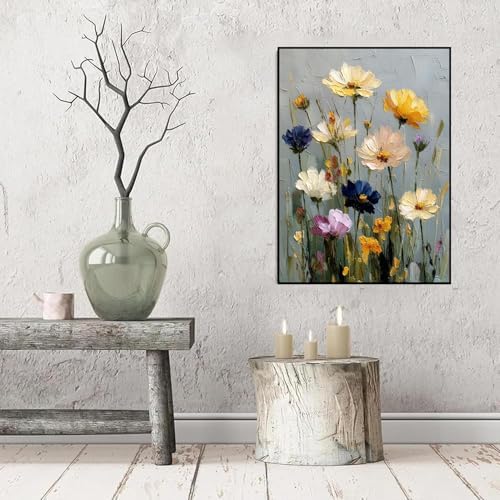 2 Pack Flowers Paint by Numbers Kit for Adults Beginner (Without Frame) - Image 4