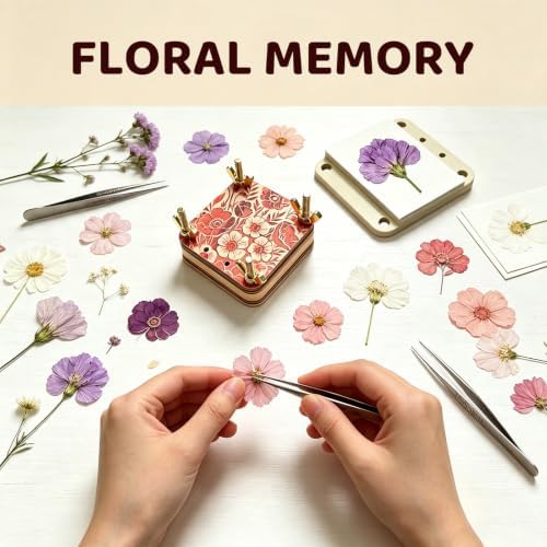 Baroce Mini Flower Press Kit, Flower Pressing Craft kit for Flowers Drying - Image 7
