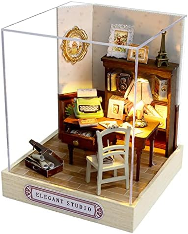 CUTEROOM DIY Doll Room Miniature Furniture Wooden House Kit-Elegant Studio by CUTEROOM
