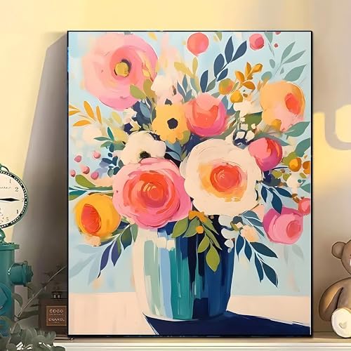 Arttoplus Flower Paint by Numbers Kit for Adults Beginner 16x20 inch - Image 3