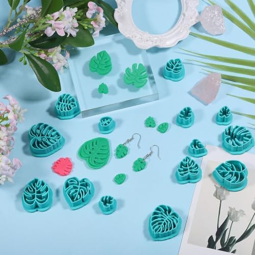 ORIGACH 14 Pcs Monstera Leaves Clay Cutters Set - Image 6