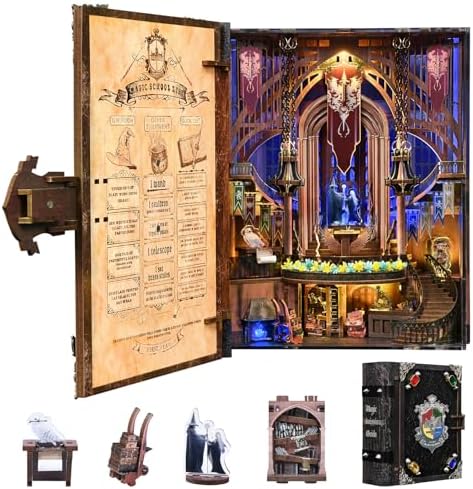 CCCDF Book Nook Kit, DIY Miniature House Kit for Adults by CCCDF