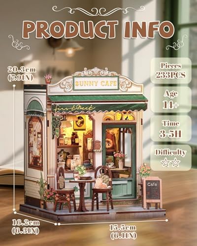 Cutefun Book Nook Kit - DIY Miniature Dollhouse Kit for Adults and Teens - Image 3