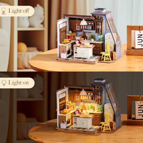Rolife Baking Kitchen DIY Miniature House Kit with LED Lights - Image 2