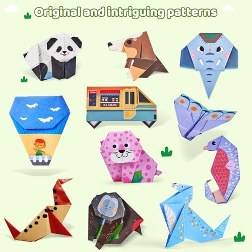GAMENOTE Origami Kit for Kids Ages 8-12, 72 Adventure Projects, 180 Sheets - Image 5