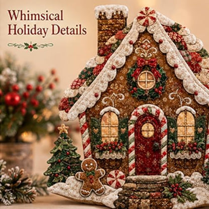 Christmas Patchwork Fabric DIY Decor Kit, Adult Sewing Handcrafted Set, Pre-Cut Fabric Squares, Make Your Own Christmas Tree Ornaments, Holiday Decoration Gift for Beginners(Angel) - Image 4