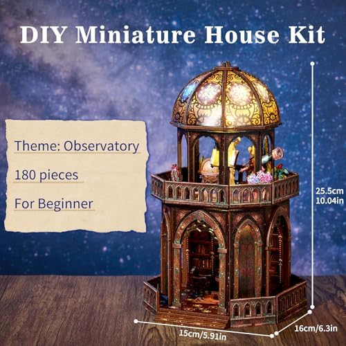 TOYQI Mini House Kit, DIY Miniature Dollhouse Book Nook Kits for Adult - Image 4