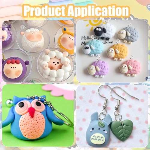Adult Magic Foam DIY Molding Clay,Air Dry Clay Set 48 Colors Ultra Light Modeling Clay with 3 Tools 150 Accessories and 5 Display Balls Soft Non Sticky Safe DIY Craft for Sculpting Arts and GIF - Image 3