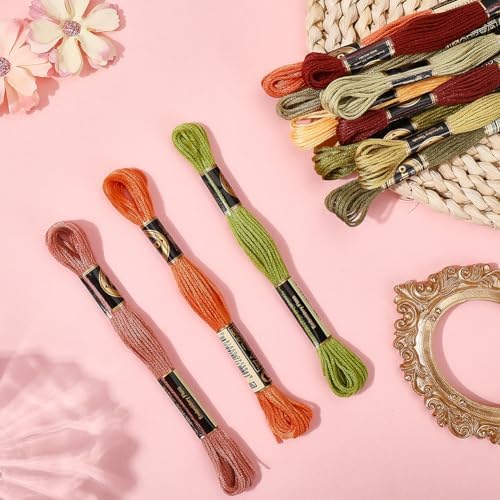 12 Skeins 105 Yards Variegated Embroidery Floss Thread for Craft - Image 3