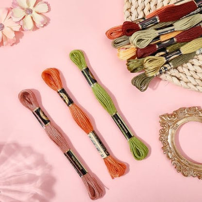 12 Skeins 105 Yards Variegated Embroidery Floss Thread for Craft - Image 3