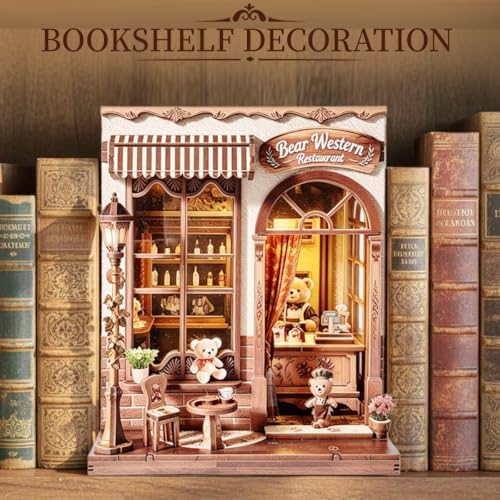 Book Nook Kit, DIY Miniature House Dollhouse Kit for Adults and Teens - Image 3