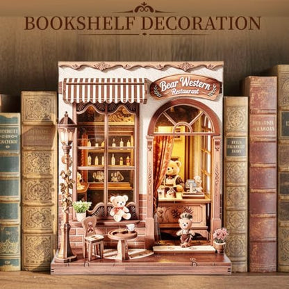 Book Nook Kit, DIY Miniature House Dollhouse Kit for Adults and Teens - Image 3