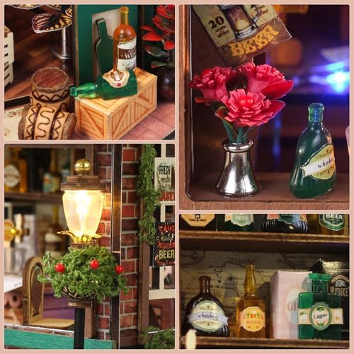 DIY Miniature House Kit, Mini House Building kit for Adults,Beer Bar - Image 3