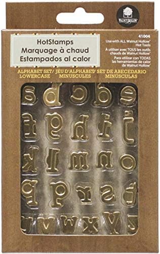 Walnut Hollow HotStamps Lowercase Alphabet Set for Branding and Personalization of Wood, Leather, and Other Surfaces by WalnutHollow