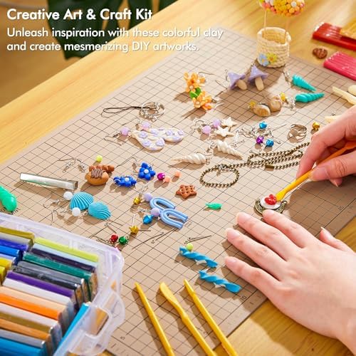 Shuttle Art 82 Colors Polymer Clay Kit, Oven Bake Clay for Kids, 19 Sculpting Tools, 16 Accessories, Non-Toxic, Non-Sticky DIY Crafts for Kids Adults - Image 6