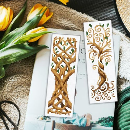 ORIGACH 6 Set Tree of Life Cross Stitch Bookmark Kit for Beginner - Image 5
