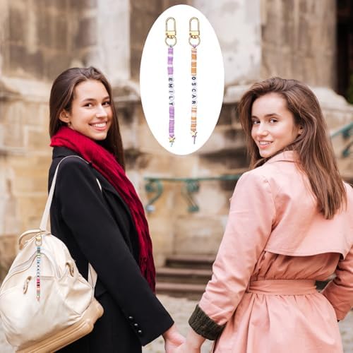 Ferreve 4948 Pcs Friendship Keychain Making Kit Clay Beads Bag Charms Kit - Image 5