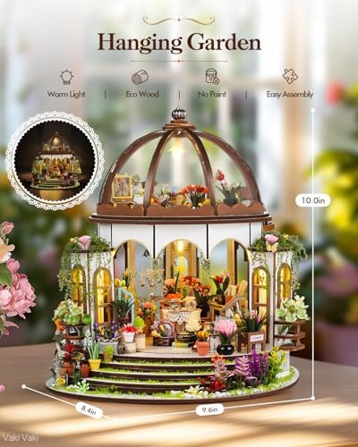 Vaki Vaki 2026 New DIY Miniature House Kit, Book Nook Puzzle with LED Light - Image 2