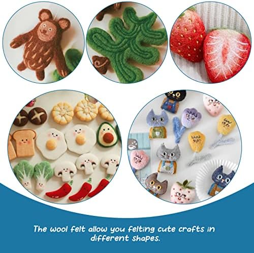 IMZAY Needle Felting Kit 18 Colors Wool Felting Kit Wool Roving Set - Image 6