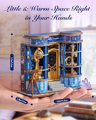 Rolife DIY Miniature House Kit 1:32 Astronomy Shop Diorama Dollhouse Tiny House Model Building Set, Hobby Crafts for Adults Gifts for Him Her - Image 3