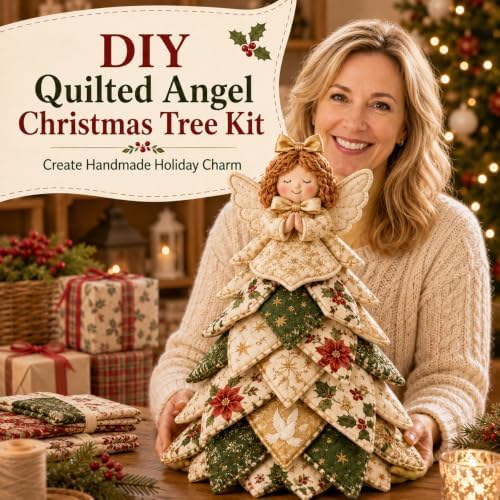 2026 New Christmas & Halloween DIY Quilted Fabric Tree Kit, 3D Layered Sewing Craft Set for Beginners, Christmas Tree Quilt Kit, Handmade Tabletop Holiday Decor, Gift for Craft Lover - Image 2