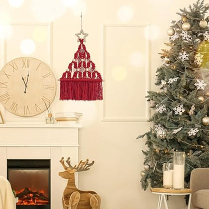 Christmas Tree Macrame DIY Kit Boho Style Handmade DIY Kit Decor Ornament - Image 3