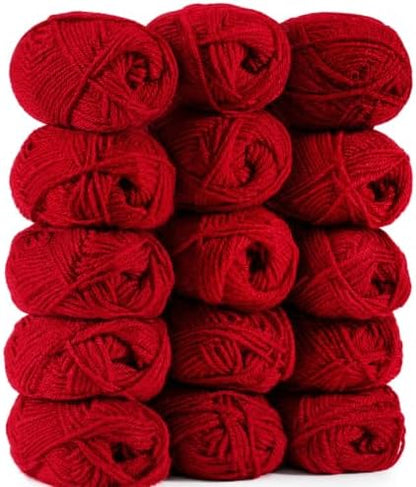 MAQIHAN Acrylic Yarn for Crocheting - Soft Knitting Yarn for Crafts, 15x20g by MaqiIhanCustomOfficial