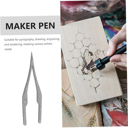 POPETPOP Professional Pyrography Pen Tips for Wood Burning Soldering Iron Tips for Artists Hobbyists Compatible Materials for Home Use - Image 3