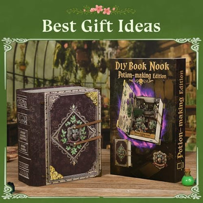 CCCDF DIY Book Nook Kit, 3D Wooden Puzzle for Adults Potion-Making Edition - Image 6